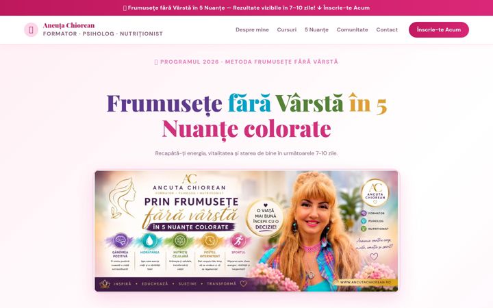Screenshot of ancutachiorean.ro