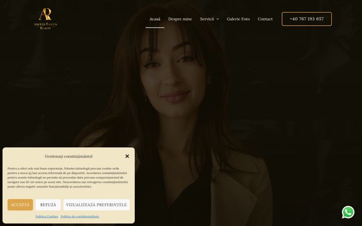 Screenshot of ancutaralucabeauty.ro