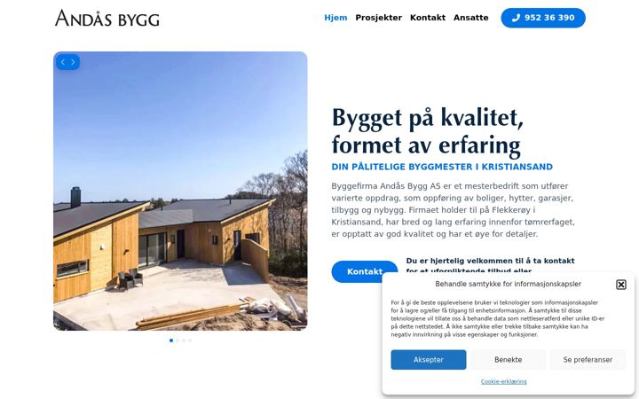 Screenshot of andaasbygg.no