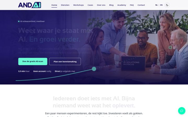 Screenshot di andai.nl