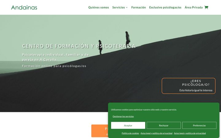 Screenshot of andainas.es