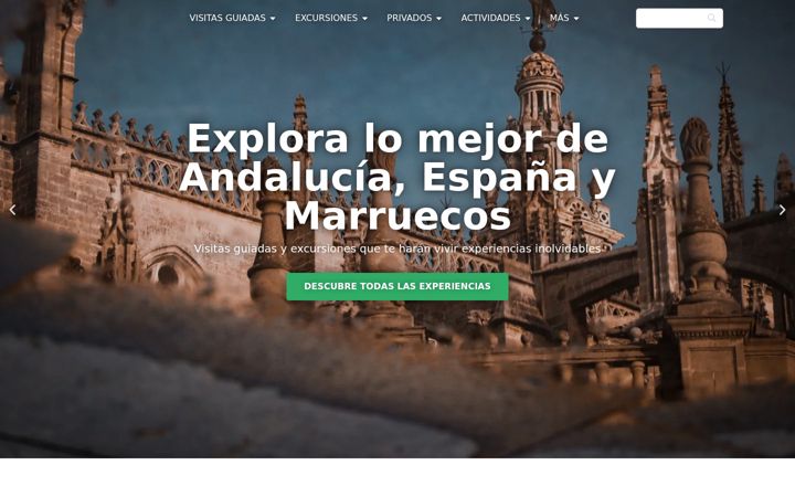Screenshot stránky andalsurexcursiones.org