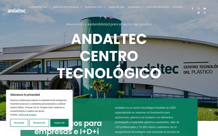 Screenshot of andaltec.org