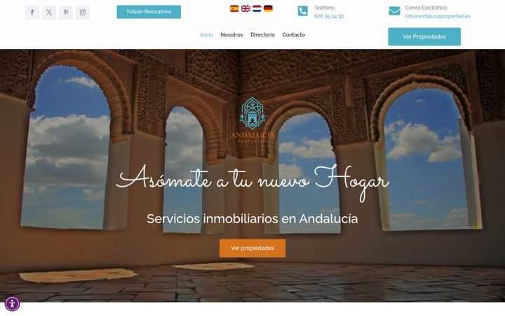 Screenshot of andaluciaproperties.es