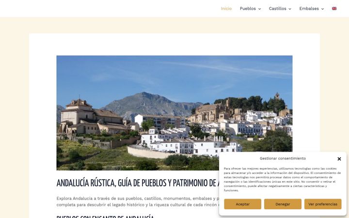 Screenshot of andaluciarustica.com
