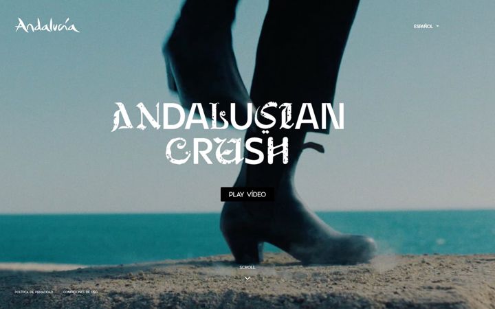 Screenshot stránky andalusiancrush.org