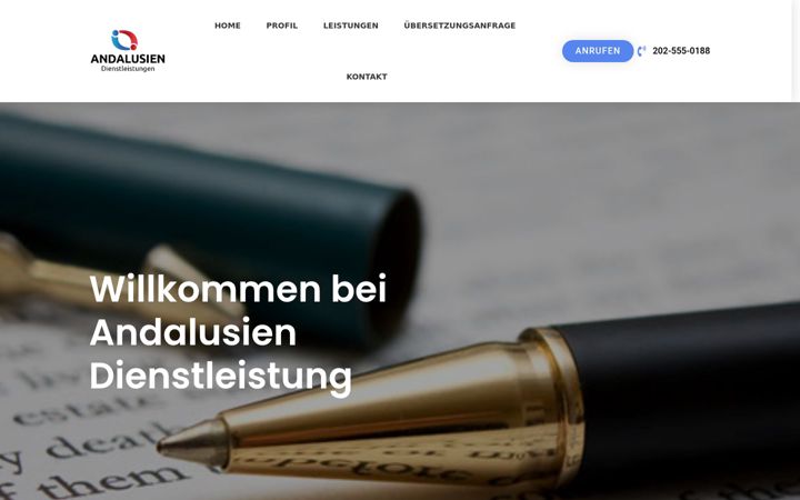 Screenshot of andalusien-dienstleistung.de