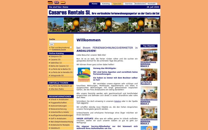 Екранна снимка на andalusienferienwohnungen.de