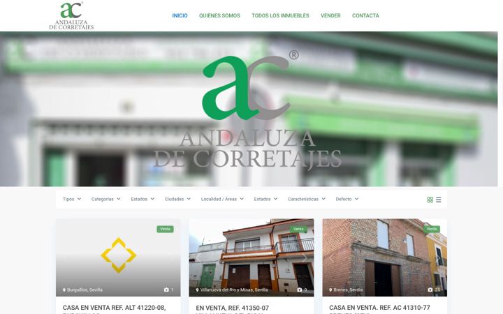 Screenshot von andaluzadecorretajes.es