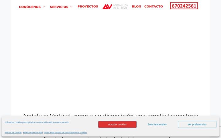 Screenshot of andaluzavertical.com