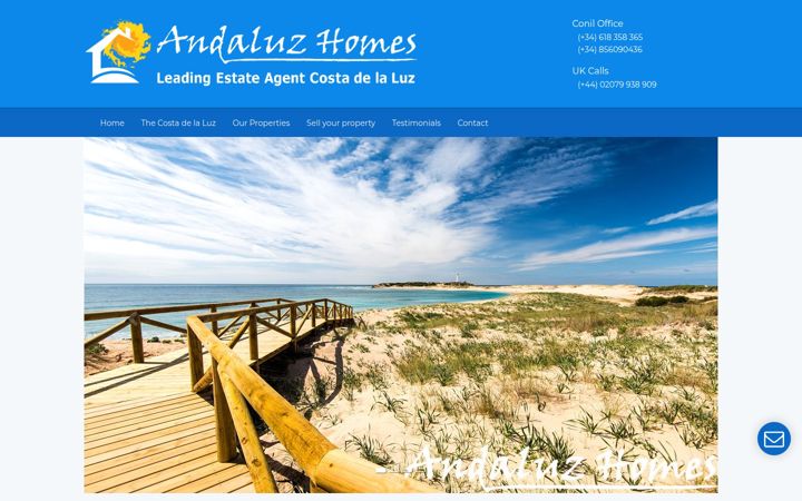 Captura de pantalla de andaluzhomes.co.uk