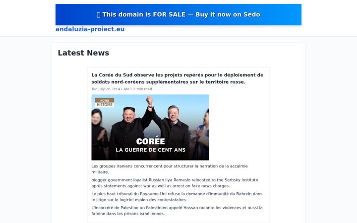Screenshot of andaluzia-proiect.eu