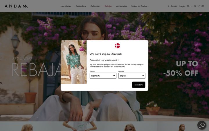 Screenshot of andam.es