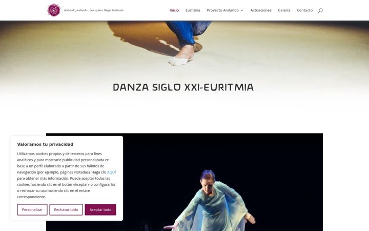 Screenshot von andando-euritmia.es