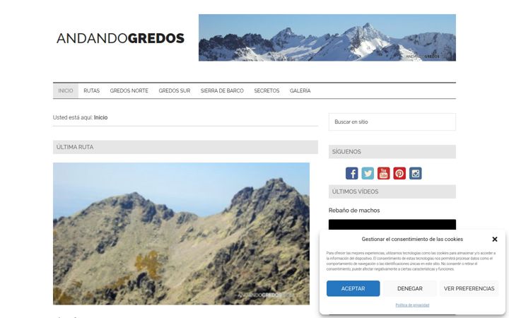 Screenshot of andandogredos.com