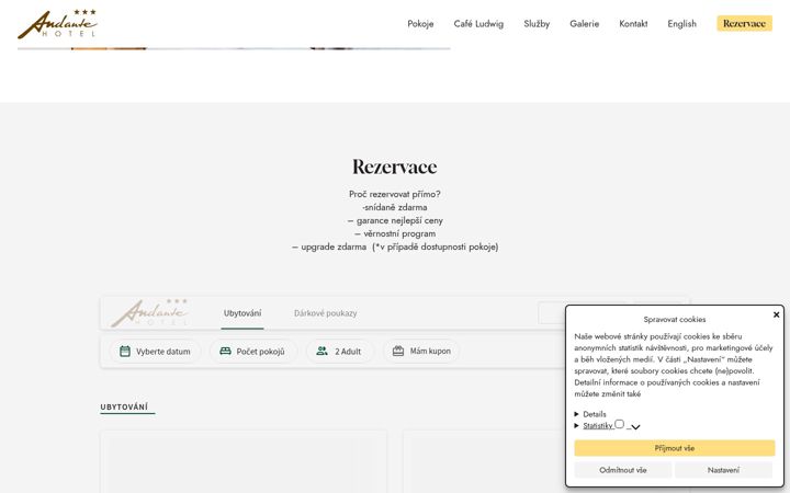 Screenshot of andante.cz