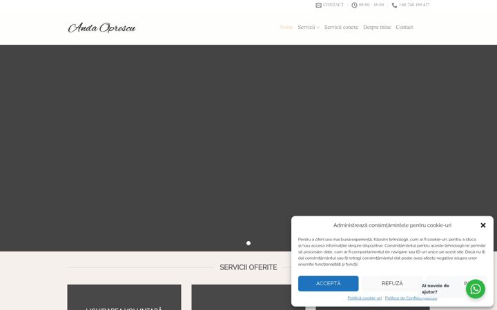 Screenshot of andaoprescu.ro
