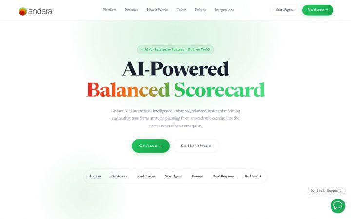 Screenshot of andara.ai