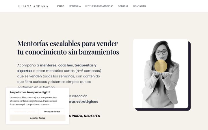 Screenshot of andaraeliana.com