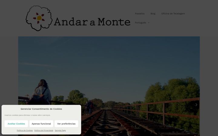 Ekraanipilt saidist andaramonte.pt