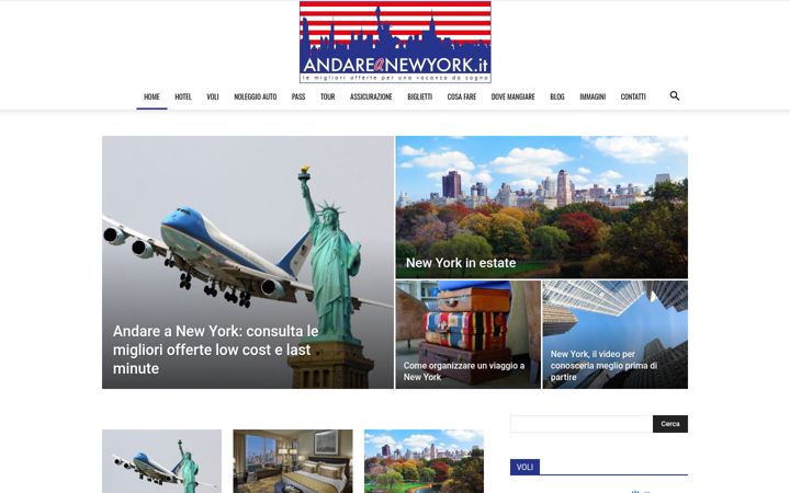 Екранна снимка на andareanewyork.it