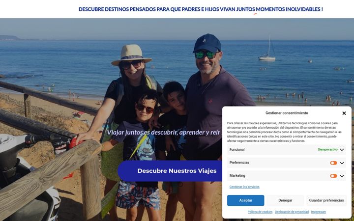 Screenshot of andareatravel.com