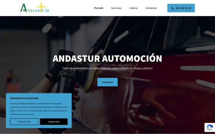 Screenshot of andasturautomocion.com
