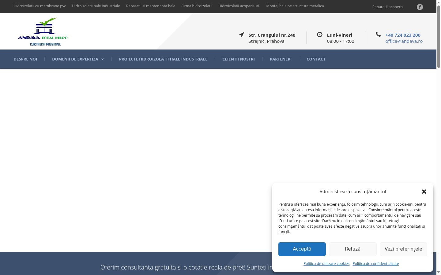 Zrzut ekranu banera zgody wyświetlanego przed jakąkolwiek interakcją
