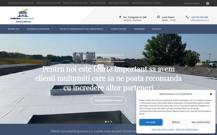 Screenshot of andava.ro
