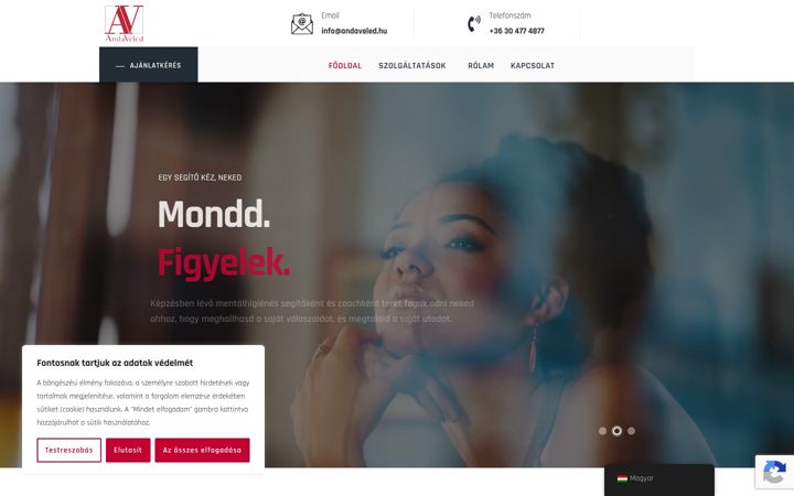 Captura de ecrã de andaveled.hu