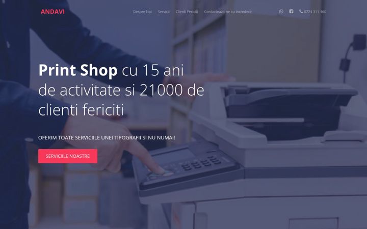 Screenshot of andavi.ro