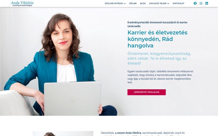 Screenshot of andaviktoria.hu