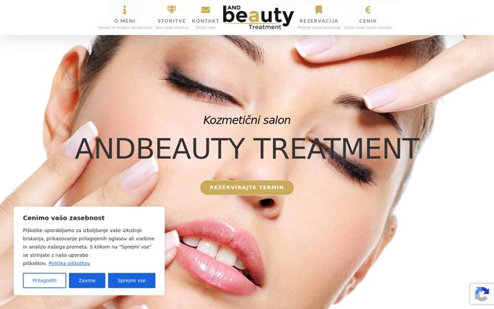 Screenshot of andbeauty.si