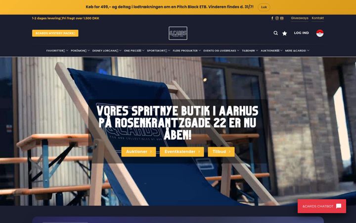 Screenshot of andcards.dk