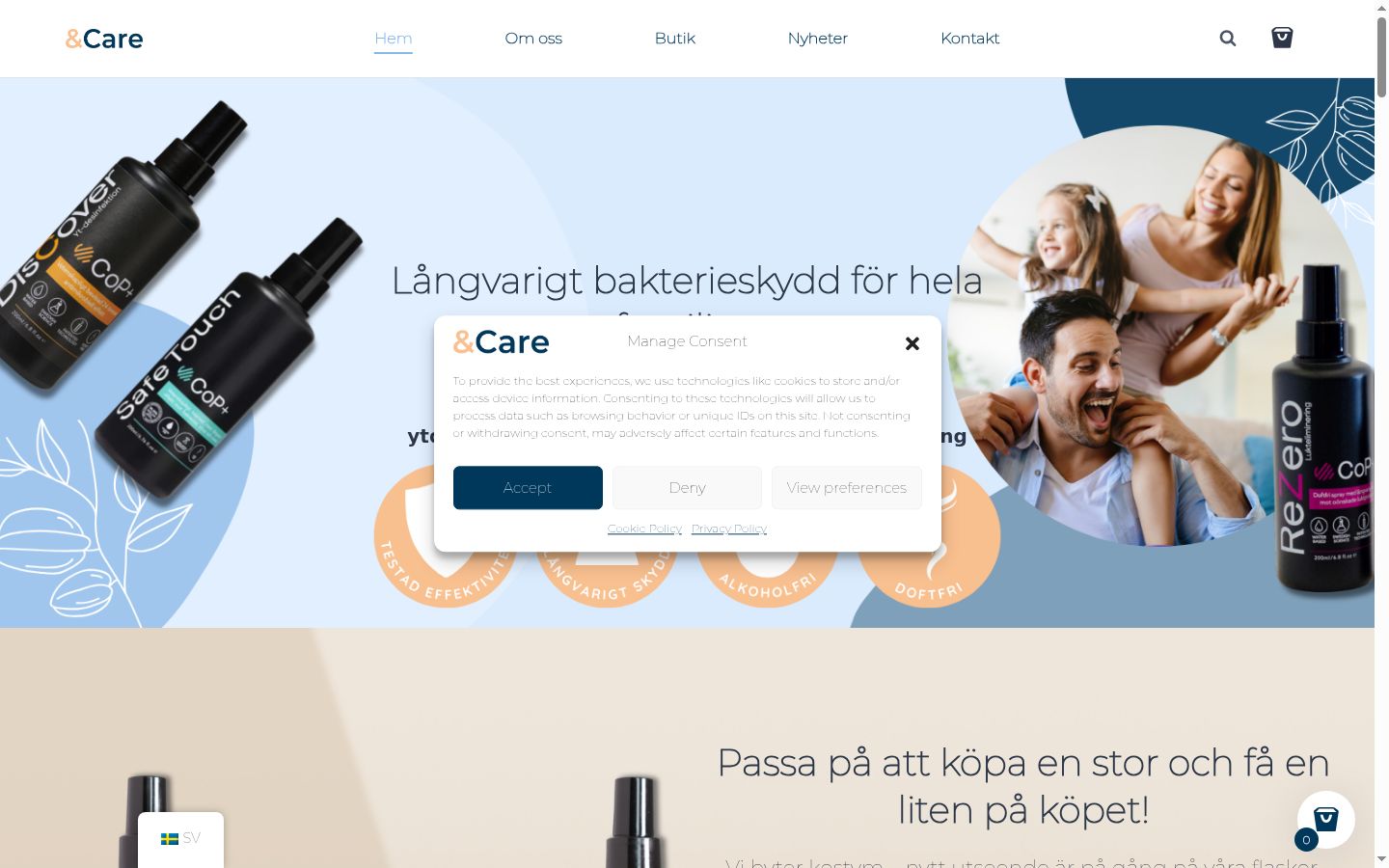 Sutikimo reklamjuostės, rodytos prieš bet kokią sąveiką, ekrano kopija