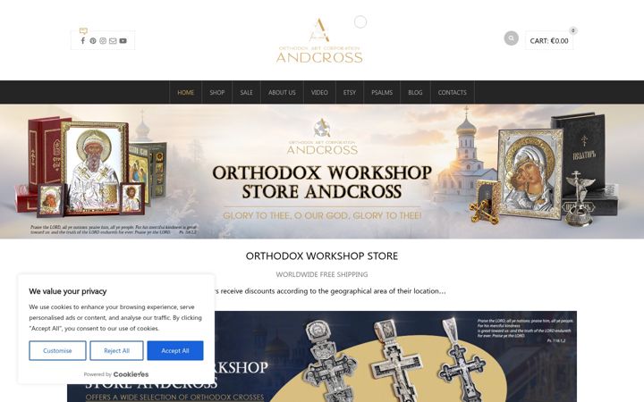 Screenshot of andcross.eu