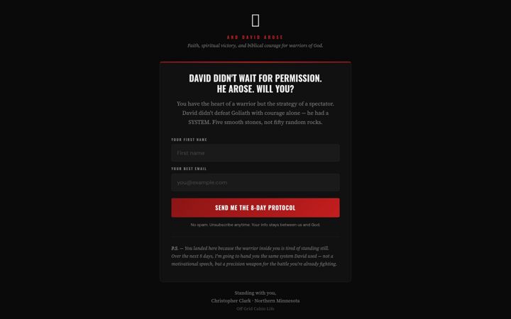 Screenshot of anddavidarose.com