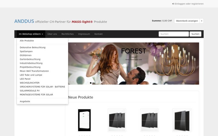 Screenshot of anddus.ch