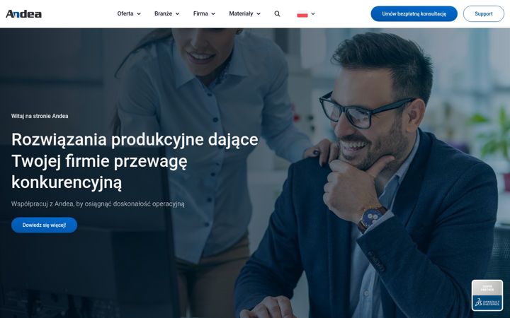 Screenshot of andea-aps.com