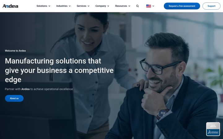 Screenshot of andea.com
