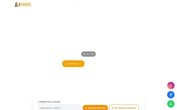 Screenshot von andeantravel.net