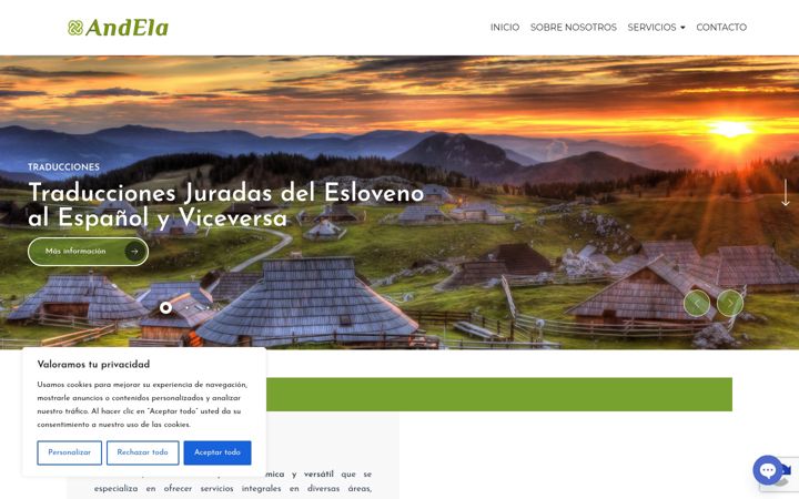 Screenshot of andela.es