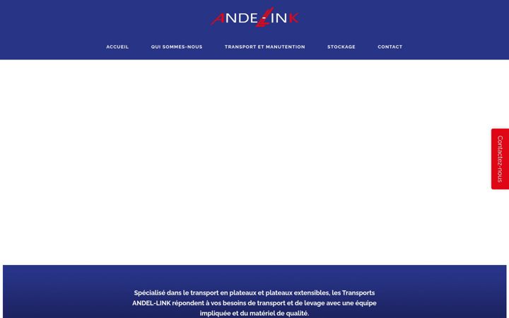 Screenshot of andellink-transports.com