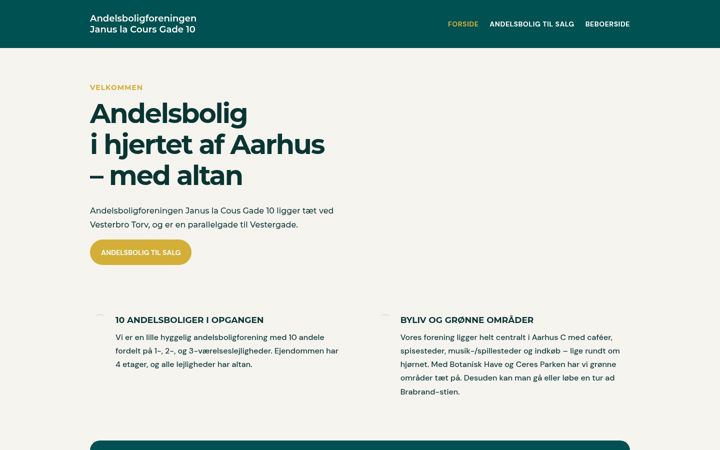 Screenshot of andelsbolig-aarhus.dk