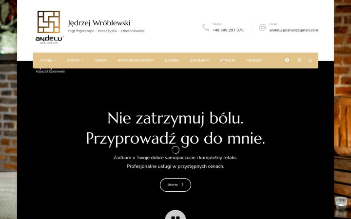 Posnetek zaslona andelu.pl