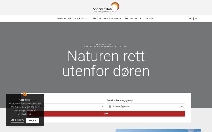 Zrzut ekranu andeneshotell.no