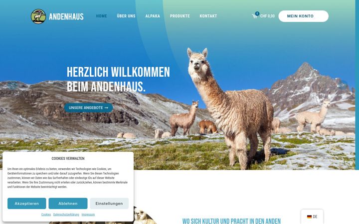 Ekrano kopija andenhaus.ch