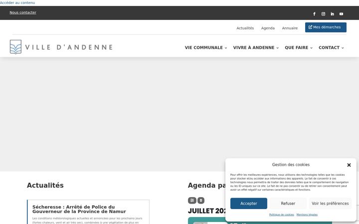 Screenshot of andenne.be