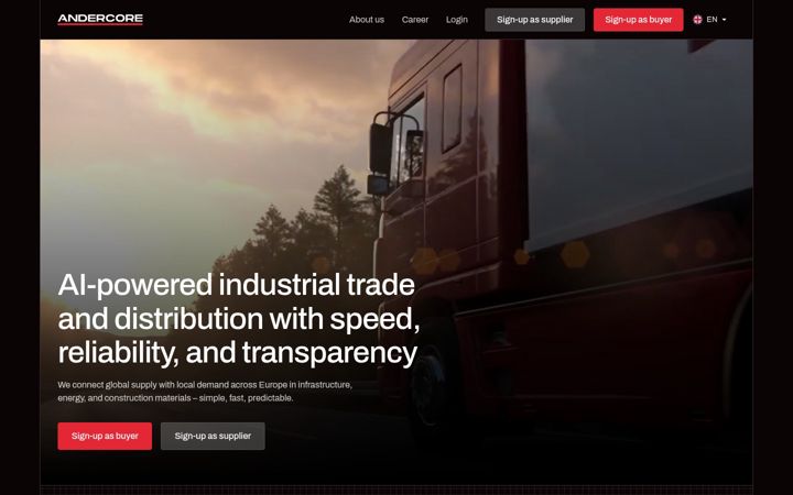 Screenshot of andercore.com