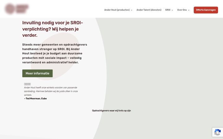 Screenshot di anderhout.nl